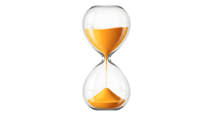 hourglass isolated on white