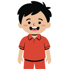 Man cartoon character vector illustration on white background