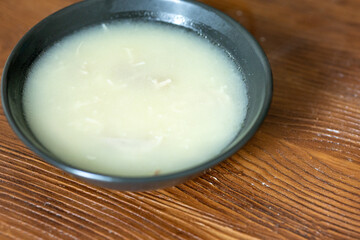 Local Comfort in a Bowl: Traditional Chicken Broth Soup Served Simply