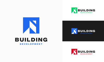 Building development Logo designs vector illustration, Real Estate logo designs