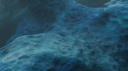 Abstract blue textured surface with subtle light and shadow play, evoking a sense of depth and organic form, suitable for backgrounds and design elements