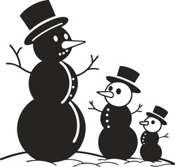 A cheerful cartoon snowman in a red scarf and hat holds a broom, ready for holiday celebrations on a cold winter day