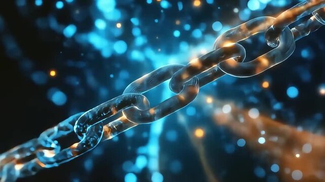 Abstract animation of glowing electric lightning sparks in blue color, representing technology power and futuristic energy concept.