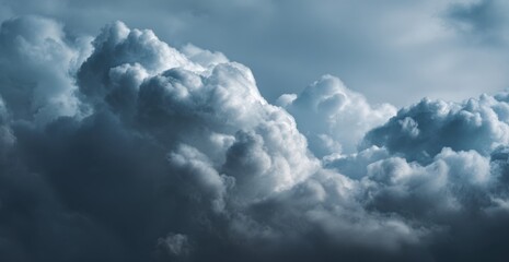 Moody Gray and White Storm Cloudscape