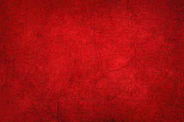 Red textured grunge background, made of fabric