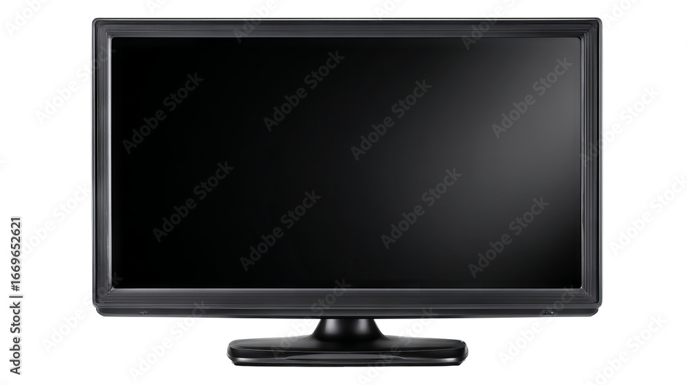 Aufkleber modern widescreen tv or computer monitor — high-resolution isolated display with transparent-backgro