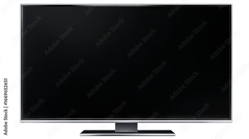 Aufkleber modern widescreen tv or computer monitor — high-resolution isolated display with transparent-backgro