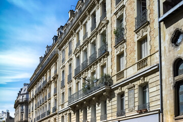Paris, beautiful buildings in the 16e arrondissement