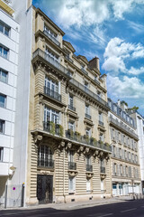 Paris, beautiful buildings in the 16e arrondissement