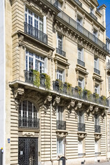 Paris, beautiful buildings in the 16e arrondissement