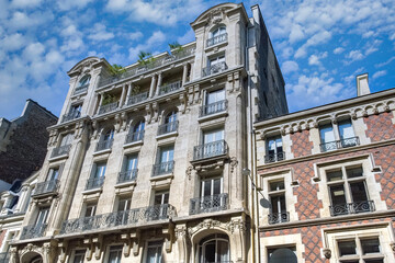 Paris, beautiful buildings in the 16e arrondissement