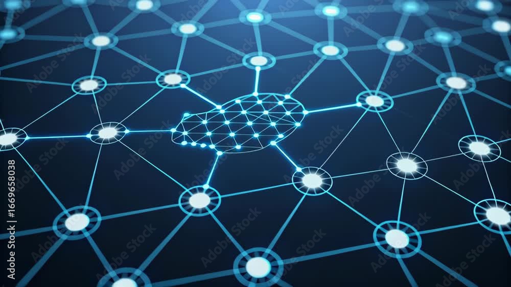 Aufkleber ai chatbot for healthcare support enhancing customer service network with digital glowing nodes and 