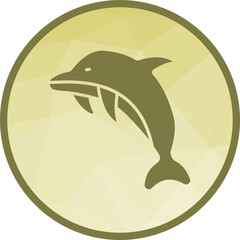 Dolphin icon vector image. Suitable for mobile apps, web apps and print media.