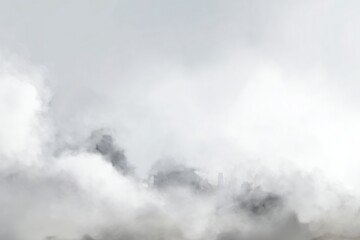 Obraz premium Skyline obscured by smog and haze
