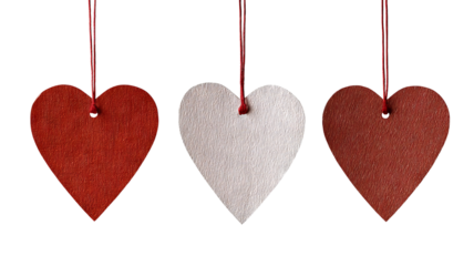 Valentine heart-shaped tag paper sticker label — high-resolution isolated PNG cutout with transparent background for love-themed branding, gift tags, packaging, scrapbooking, cardmaking, e-commerce