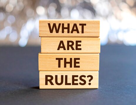 Wooden blocks ask a question