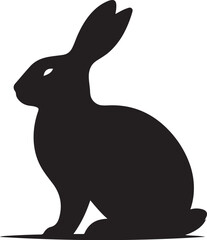 Obraz premium Easter Bunny Silhouette Vector Pack 