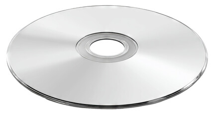 CD/DVD optical disc isolated on transparent background — high-resolution PNG-style cutout with iridescent surface, clean edges for album art mockups, music branding, web/app UI, e-commerce thumbnails