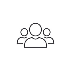 Illustration of a team of people, representing collaboration, leadership, and community in a clean, minimalist design