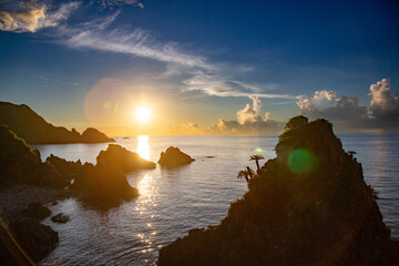 奄美大島の夏の夕景。