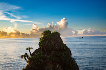 奄美大島の夏の夕景。