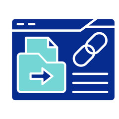 Backlink  Icon Element For Design