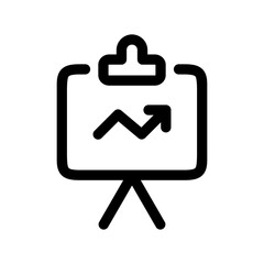 Statistic Board Icon Finance Symbol Vector