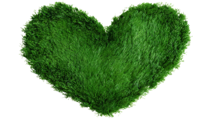 Emerald green heart isolated on transparent background — high-resolution PNG cutout icon for love and eco themes, Valentine projects, social media, stickers, printables, web and app UI