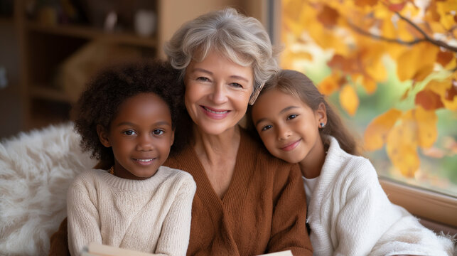 Library Story Circle with Diverse Readers