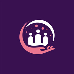 People Care logo designs concept, Group Care logo symbol vector