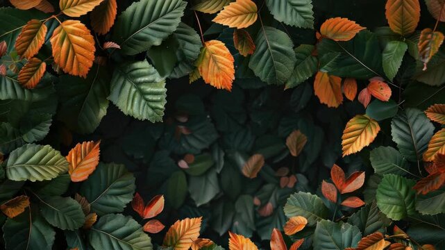 A bundle of leaves arranged in a circular shape
