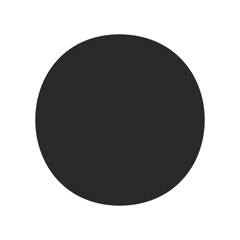 Simple black circle on white background