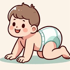 flat illustration of a child drinking milk