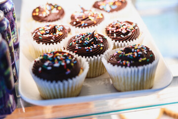 Cupcakes Chocolate with Sprinkles