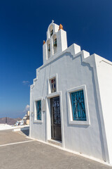 Santorini - The typically white blue church in Oia.