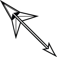 North Arrow Icon &ndash; Compass Direction Symbol Vector