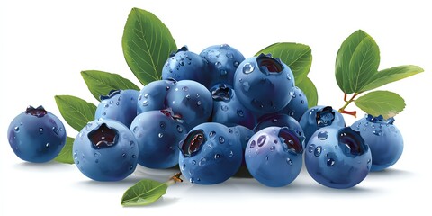 Fresh blueberries with vibrant colors and juicy appearance showcasing healthy organic berries natural produce and nutritious farm harvest for dietary and wellness needs
