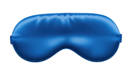 Isolated Blue Sleep Mask on White Background