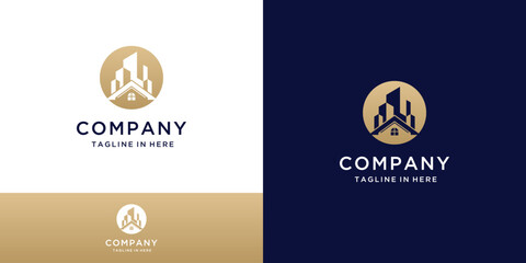 Home icons. House symbol, real estate objects and houses logo design inspiration 