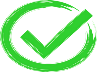 check mark button  isolated on white background, png, ai generated.