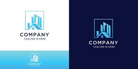 Real Estate Logo. Construction Architecture Building Logo Design Template inspiration 