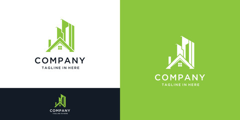 Real Estate Logo. Construction Architecture Building Logo Design Template inspiration 