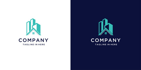Building logo design inspiration. Symbol for real estae, construction, apartment, architecture vector template
