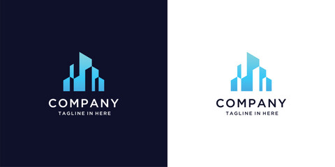 Modern Building and Construction, Real Estate Logo Vector Design Inspiration 
