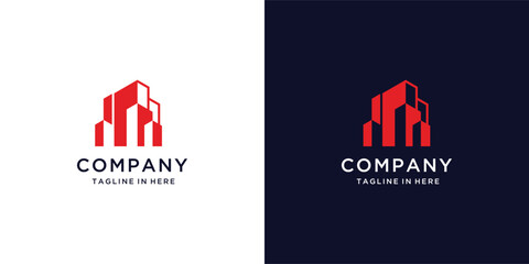 Modern Building and Construction, Real Estate Logo Vector Design Inspiration 