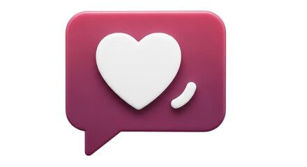 Isolated Social Media Like Icon