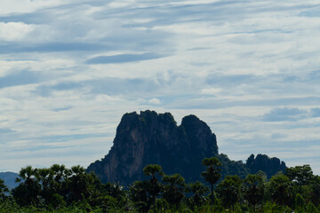 Beautiful mountain and sky. beauty in landscape nature and greenery forest, Chiang Mai Thailand