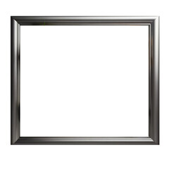 silver picture frame PNG