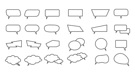 Obraz premium speech bubble icon set