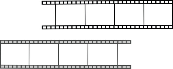 film strip icon  Camera roll. Movie strip Vector illustration.